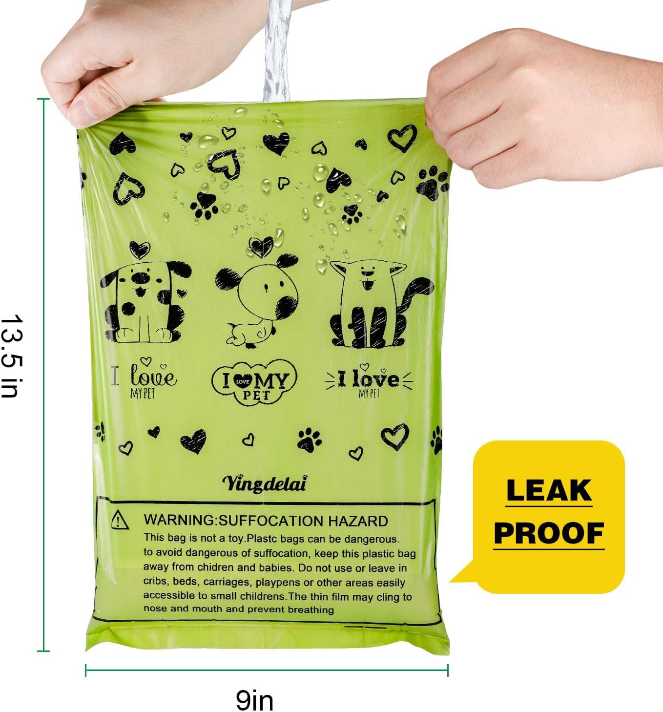 Eco-Friendly Scented Dog Poop Bags - 720 Extra Thick, Leak-Proof bags